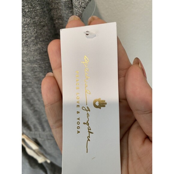 NWT SPIRITUAL GANGSTER Perfect Lounge Romper Heather Grey White Size S MSRP$118 - Picture 8 of 10